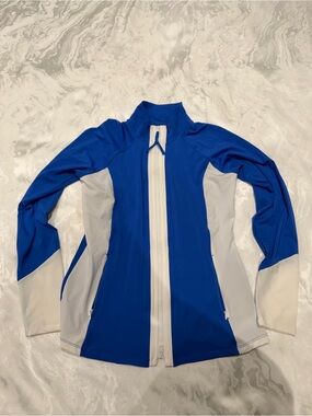 Carve Designs Blue and White Swim Rash Guard
